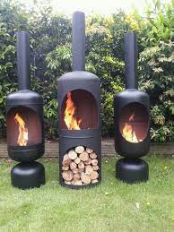 Wood Burning Iron Chiminea Garden