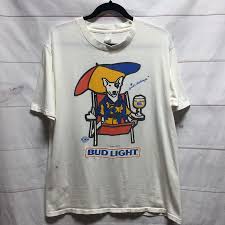 Spuds Mackenzie Bud Light T Shirt As Is Boardwalk Vintage