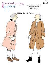18th century frock coat sewing pattern