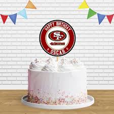 san francisco 49ers cake topper