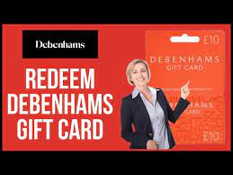 how to redeem debenhams gift card use