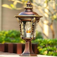 vintage pillar lantern light fixture