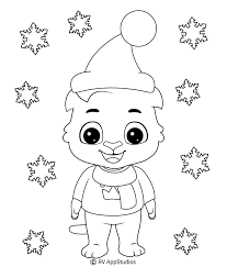 Coloring pages for kids printable christmas tree85b8. Free Printable Winter Coloring Pages For Kids