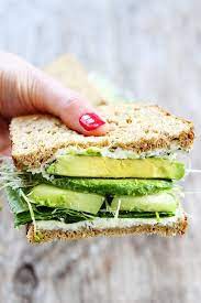 cuber and avocado sandwich