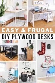 Build a foldout desk and craft table. Diy Plywood Desk 19 Simple Designs To Build Joyful Derivatives