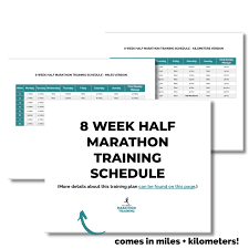 8 week half marathon training plan 2