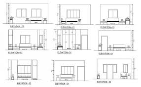 Floor plan elevation section elevation. Sectional Elevation Of Bedroom In Autocad In 2021 Autocad Bedroom Sectional Autocad Layout