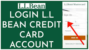 how to login l l bean credit card