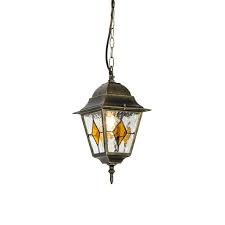 Vintage Outdoor Hanging Lamp Bronze