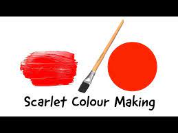 How To Make Scarlet Red Colour