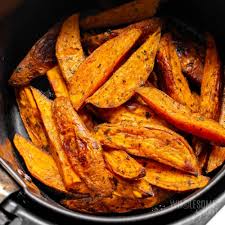 air fryer sweet potatoes crispy fast