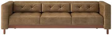 Savile Bello Grey Leather Tufted Sofa