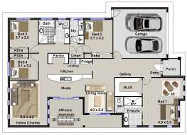 Skillion Roof 4 Bed Home Plan 246