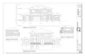 House Plans 4 Bedroom Blueprint Modern