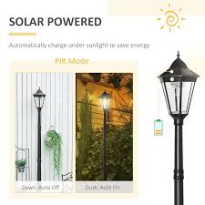 Lamp Post Light Outdoor Solar Powered