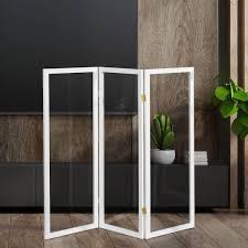 3 Panel Room Divider Sh 4plas Wht