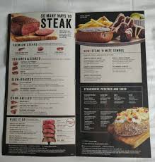 outback steakhouse restaurant menu