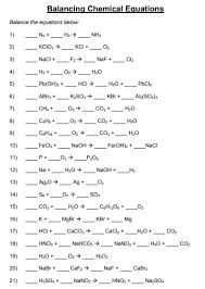 free balancing chemical equations