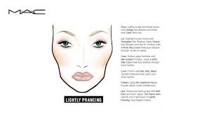 Mac Face Chart Lightly Prancing Mac Face Charts Your