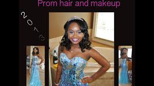 prom makeup and hair getting ready