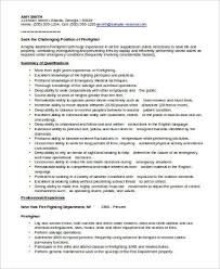 Sample Firefighter Resume 8 Examples In Word Pdf