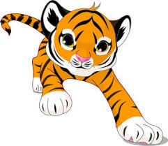 baby tiger vector images over 11 000
