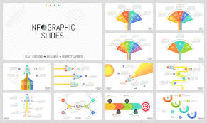 Collection Of Minimal Infographic Design Templates Workflow