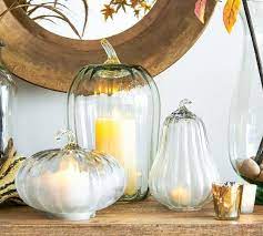 Pumpkin Recycled Glass Cloches Glass