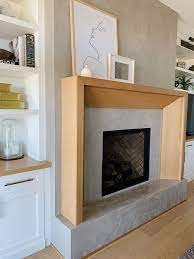 Elegant White Oak Fireplace Mantel