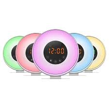 Led Alarm Clock Wake Up Light Alarm Clock Sunrise Simulation Alarm Clock With Usb Charger In 2020 Led Alarm Clock Light Alarm Clock Alarm Clock