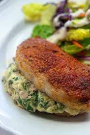 spinach stuffed pork chops low carb