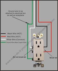 Special receptacles used only with manufactured wiring. Split Plug Wiring Diagram