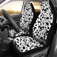 Dalmatian Dog Print Car Seat Covers Set