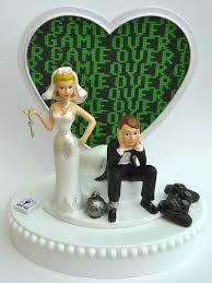 Wedding cake toppers for gamers, achievement unlocked, other colors also possible, custom made cake topper. Wedding Cake Topper Video Gamer Game Over Player Controller Etsy