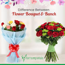 Because flowers for bouquet also give you the scent to portray welcome. Difference Between A Flower Bouquet And A Bunch Ferns N Petals