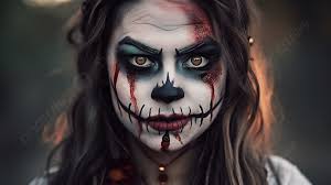 halloween makeup background scary