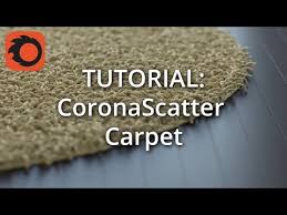 creating a carpet using corona ter