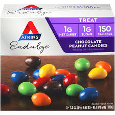 Atkins Endulge Treat Chocolate Peanut Candies Keto Friendly 5 Count