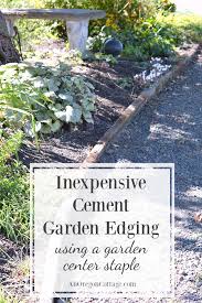 easy inexpensive cement garden edging