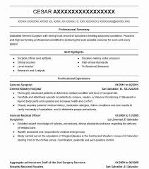 General Surgeon Resume Example Central Military Hospital