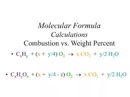 Ppt Molecular Formula Calculations
