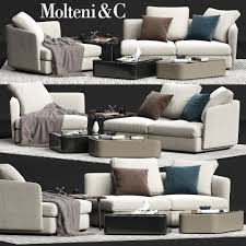 molteni c sloane sofa 3d model