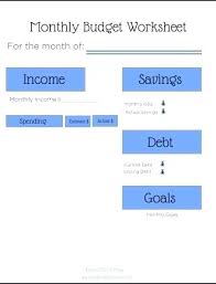 Brilliant And Free Monthly Budget Template Printable You