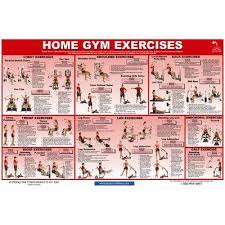Home Gym Exercise Chart Gym Workouts Gym Workout Chart