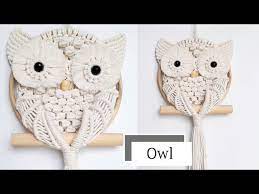 Macrame Owl Wall Hanging Tutorial For
