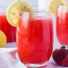 homemade strawberry lemonade the