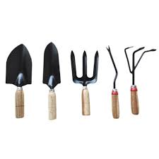 Wooden Handle Garden Tools Kit All In