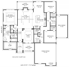 House Plan 51414 Craftsman Style With