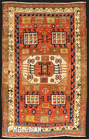 antique caucasian kazak karachov rug n