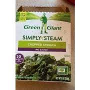 green giant chopped spinach plain